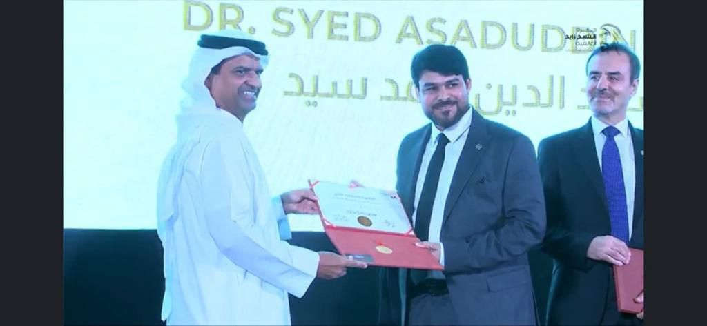 Sheikh Zayed Award 2022 - Dr Syed Asaduddin Ahmed